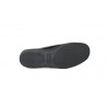 Zapatos ancho especial con cierre de velcro de color charol negro