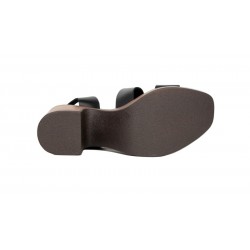 Sandalias de tacón con plataforma | Piel negra